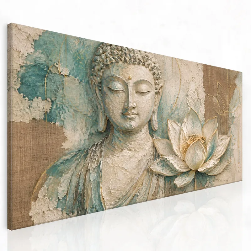 Bouddha avec Sérénité de Lotus tableau moderne