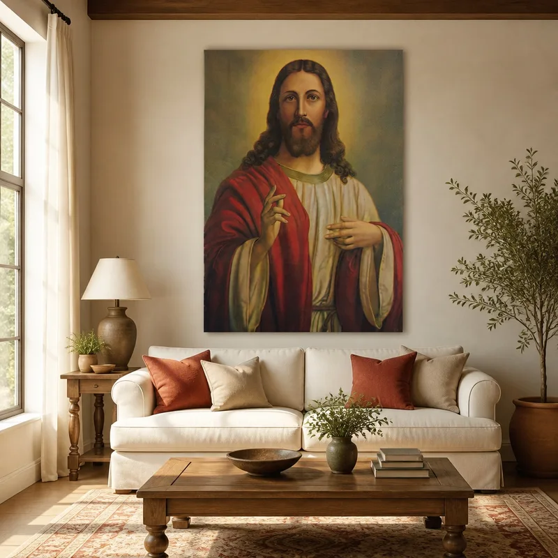 Canvas art print jesus portrait