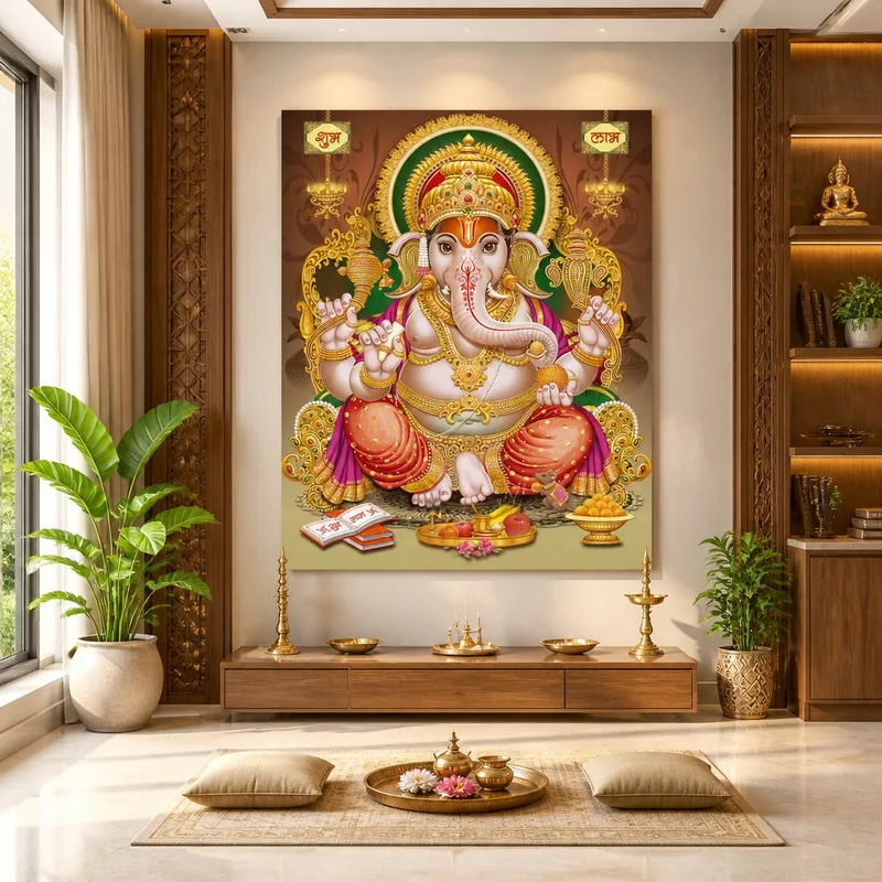 Leinwanddruck ganesh festival ehrfurcht
