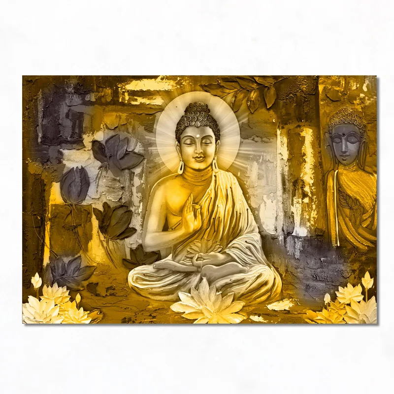 Lienzo artistico meditación de buda
