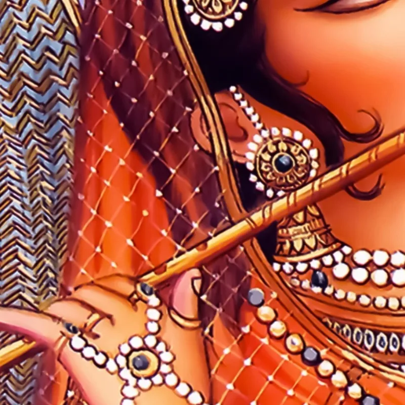 Canvas print krishna and radha together