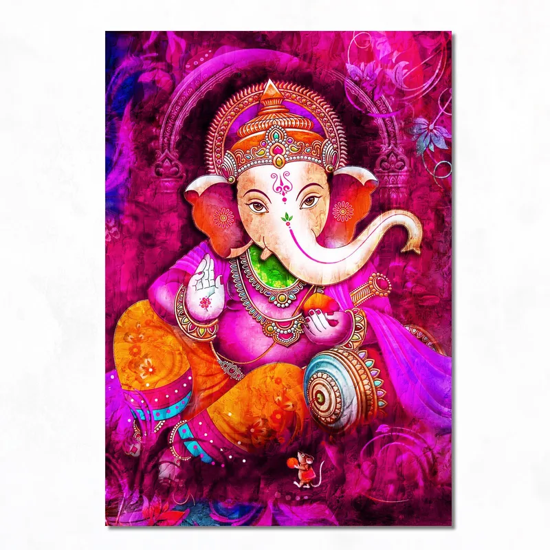 Canvas wall art ganesha divine blessing