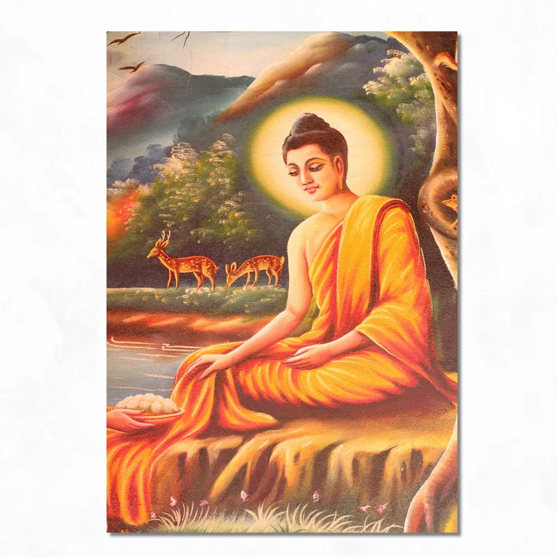Lienzo artistico serenidad de buda