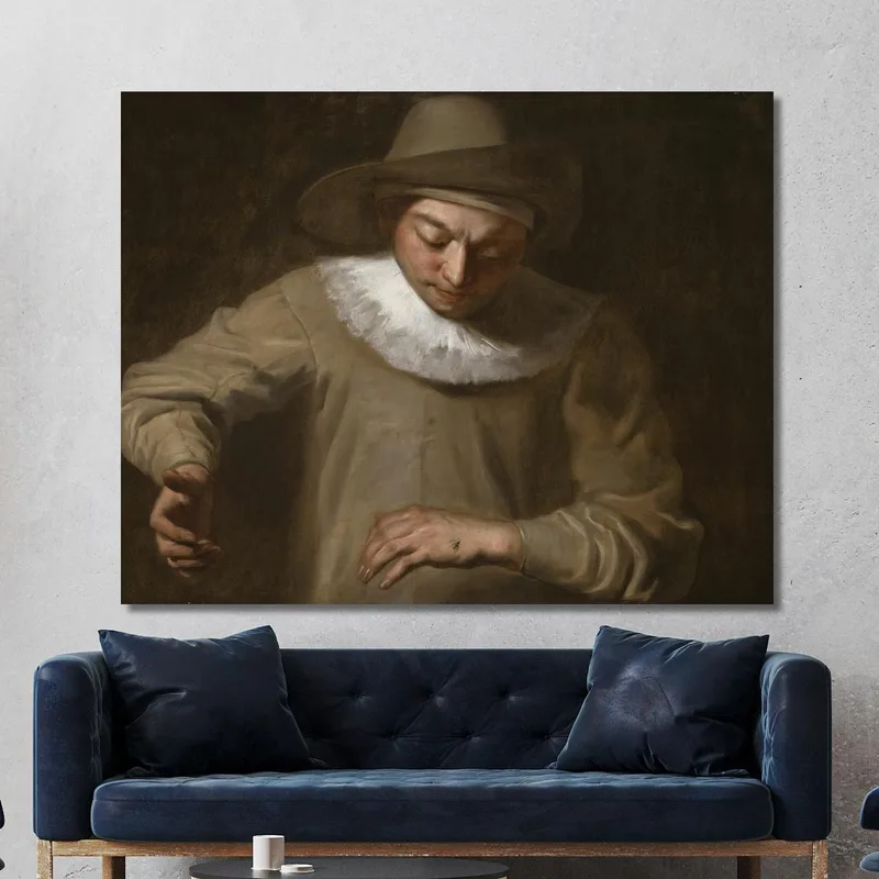 Pierrot Catching A Fly Philippe Mercier