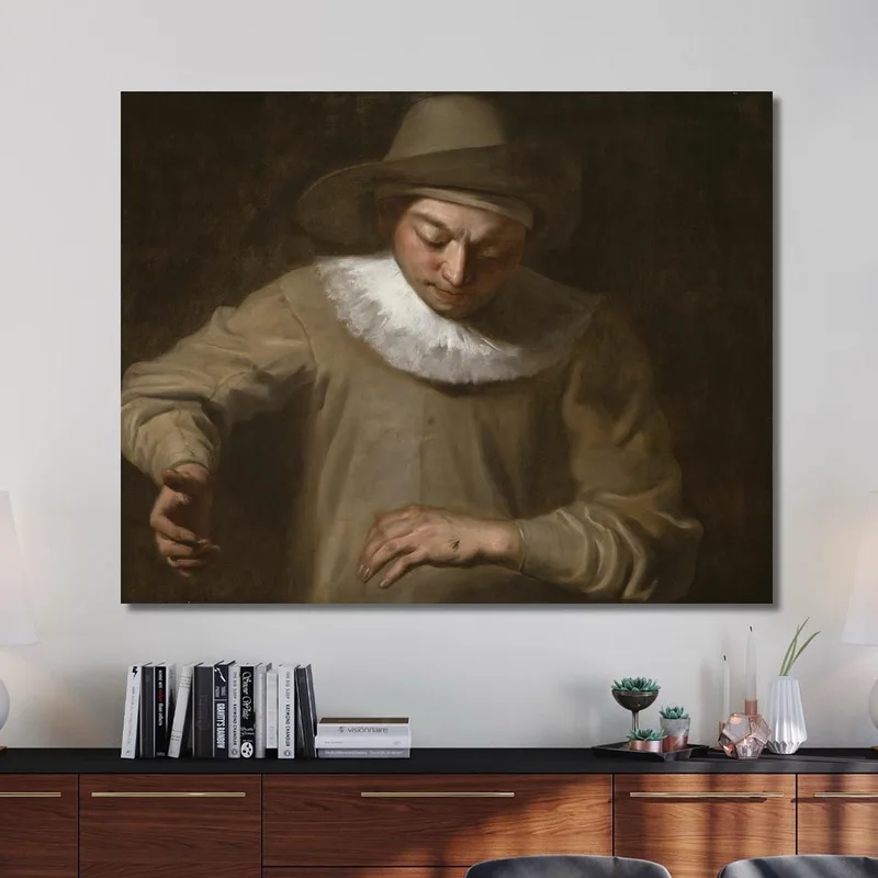 Pierrot Catching A Fly Philippe Mercier