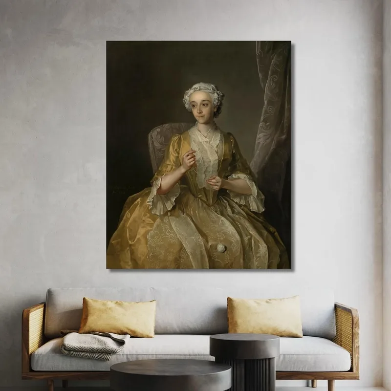 Retrato De Una Dama Philippe Mercier