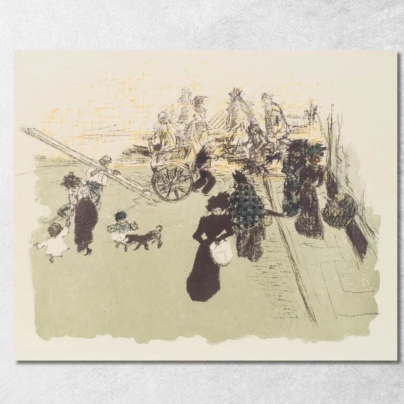 Straßenecke Pierre Bonnard drucken auf leinwand