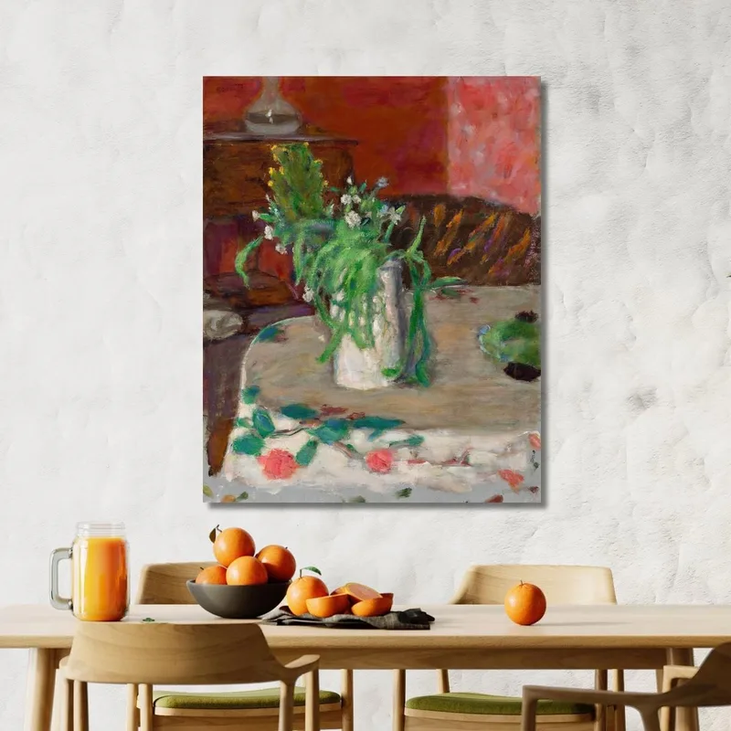 Fleurs Et Carafe Pierre Bonnard