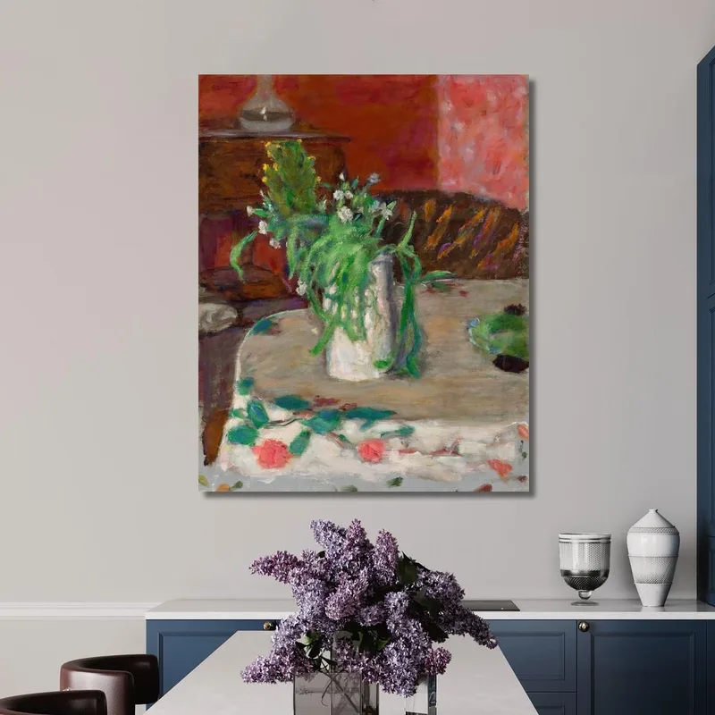 Fleurs Et Carafe Pierre Bonnard
