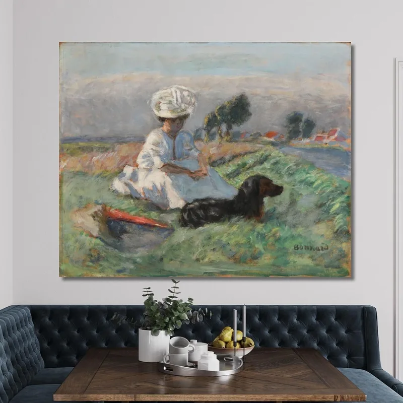 Die Frau Mit Dem Hund Pierre Bonnard
