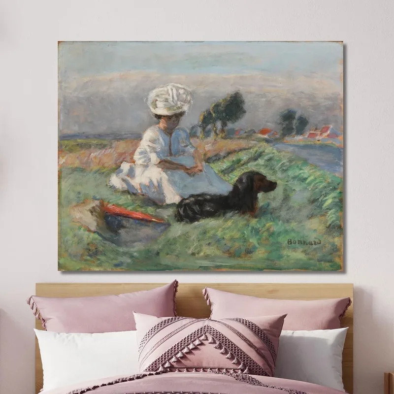 Die Frau Mit Dem Hund Pierre Bonnard