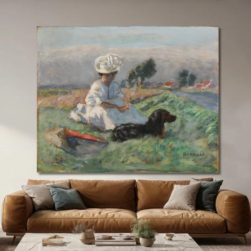 Die Frau Mit Dem Hund Pierre Bonnard