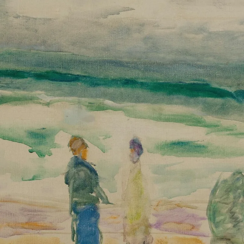 La Plage. Trois Personnages Et Un Chien Pierre Bonnard