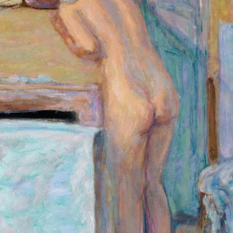 Nude Before A Mirror Pierre Bonnard
