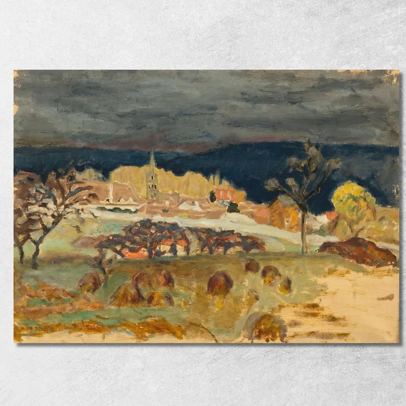 Villaggio Del Cielo Tempestoso Pierre Bonnard quadro stampa su tela