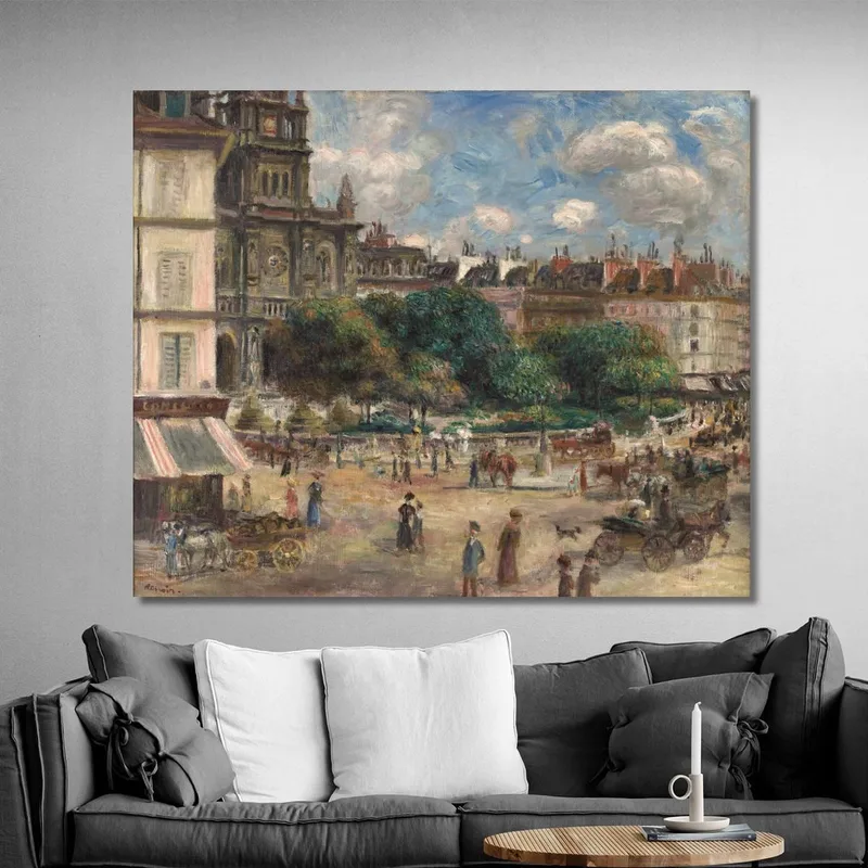 Plaza De La Santa Trinidad En París Pierre-Auguste Renoir