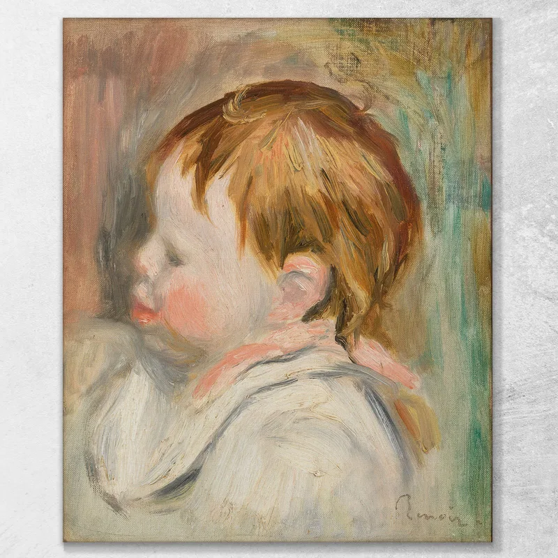 Child'S Head Profile Left Pierre-Auguste Renoir