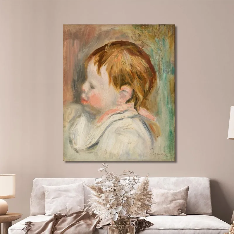 Child'S Head Profile Left Pierre-Auguste Renoir