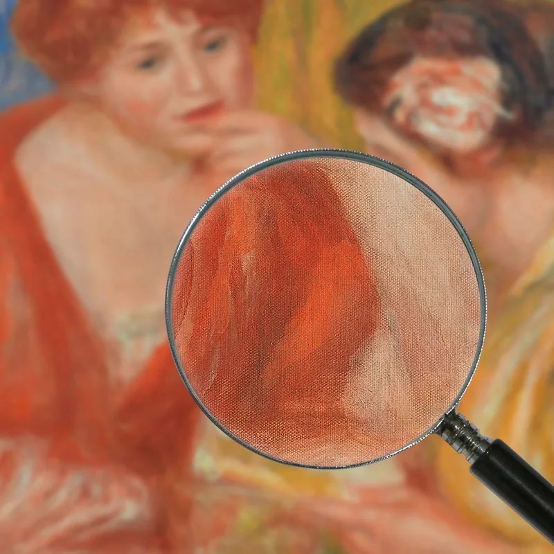 La Lecture Deux Femmes Aux Corsages Rouge Et Rose Pierre-Auguste Renoir