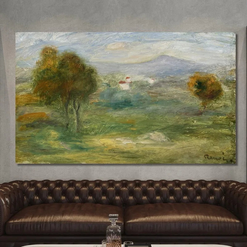 Paisaje Con Casas En Cagnes-Sur-Mer Pierre-Auguste Renoir