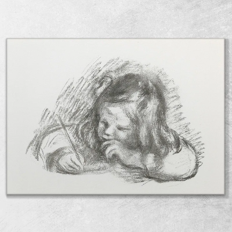 Der Kleine Junge Mit Dem Stifthalter Claude Renoir Schreibt Pierre-Auguste Renoir