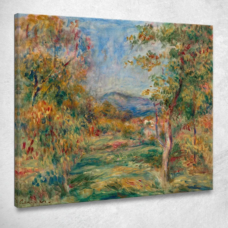 Paysage De Cagnes Pierre-Auguste Renoir tableau impression sur toile