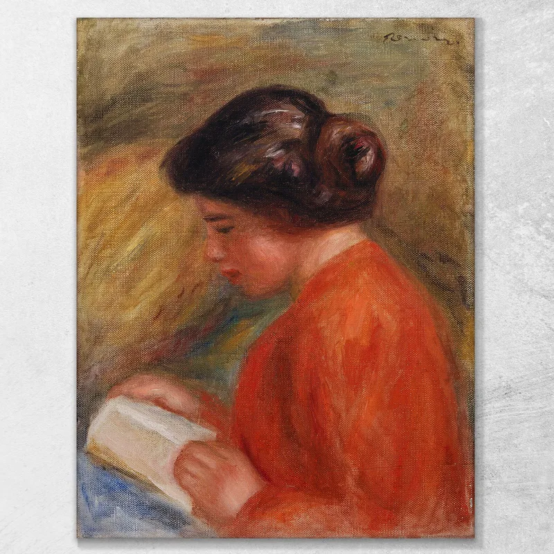 Young Woman Reading Pierre-Auguste Renoir