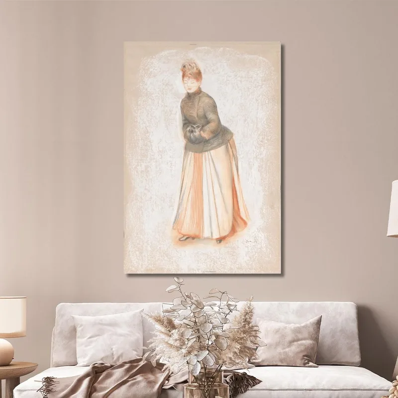 Jeune Femme Avec Un Manchon Pierre-Auguste Renoir