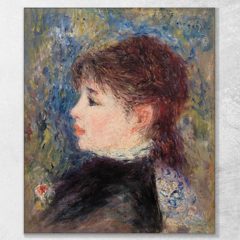Jeune Femme À La Rose Pierre-Auguste Renoir