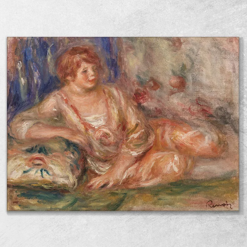 Andrée En Rosa Reclinada Pierre-Auguste Renoir