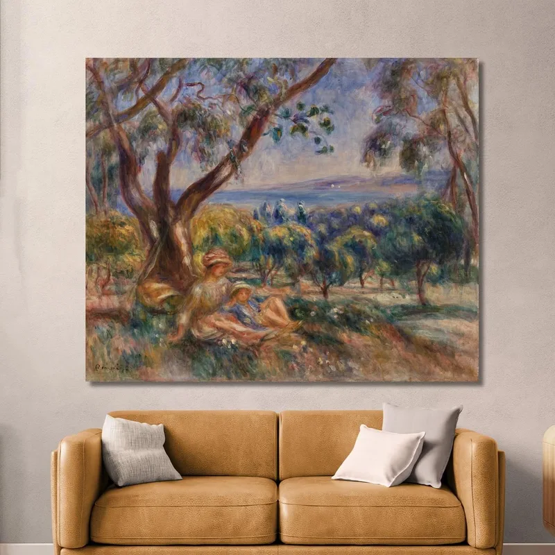 Paesaggio Con Figure Vicino A Cagnes Pierre-Auguste Renoir