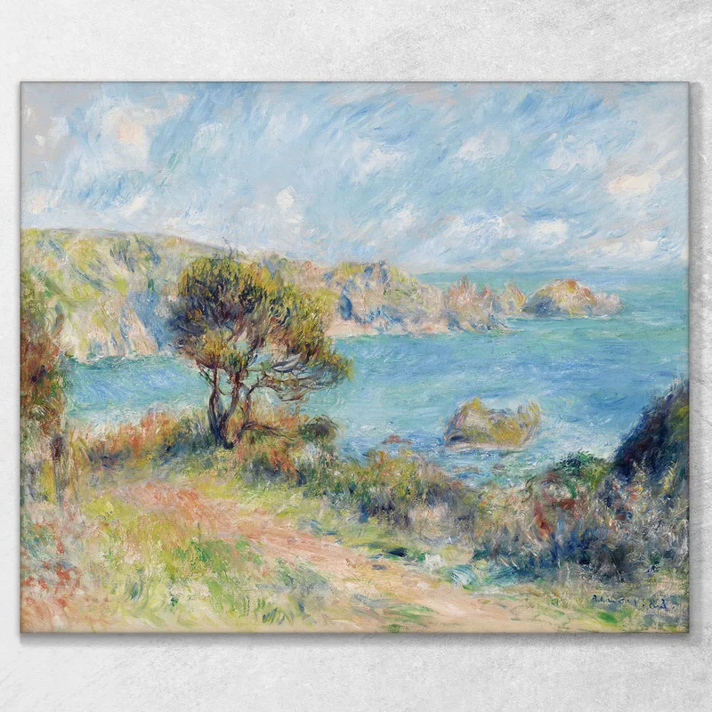 View At Guernsey 1883 Pierre-Auguste Renoir