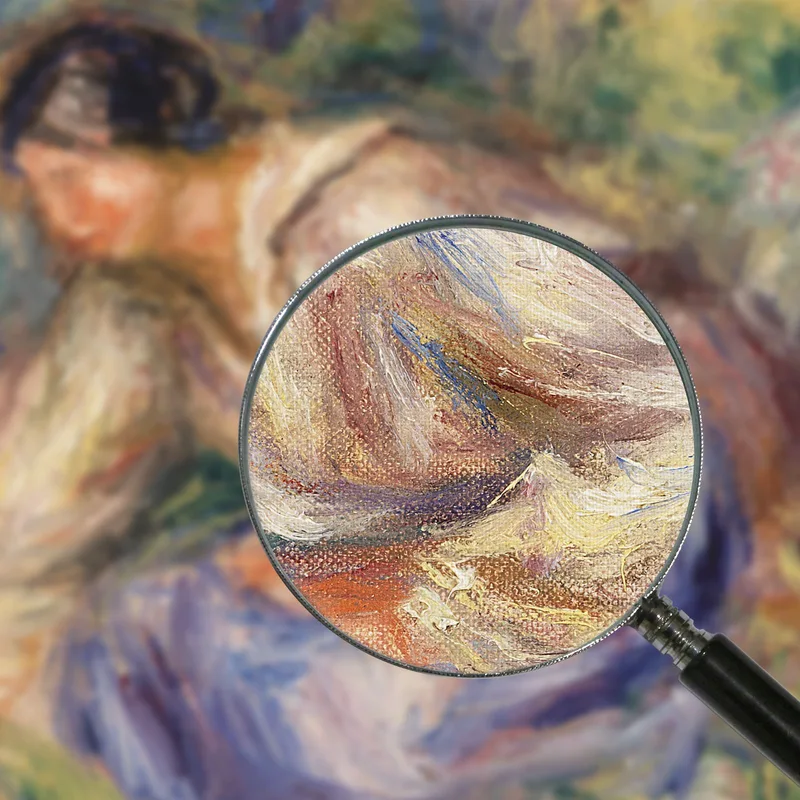Femme En Jupe Bleue Pierre-Auguste Renoir