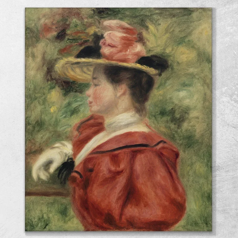 Mujer Con Guante Pierre-Auguste Renoir
