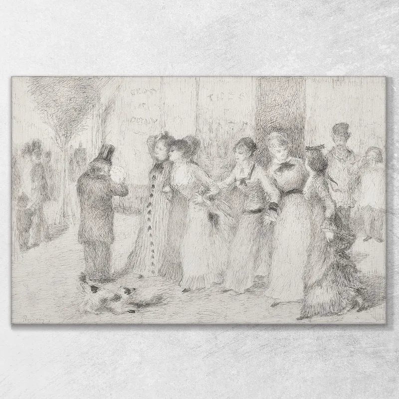 Arbeitertöchter Auf Dem Äußeren Boulevard. Illustration Für Emile Zolas. Pierre-Auguste Renoir