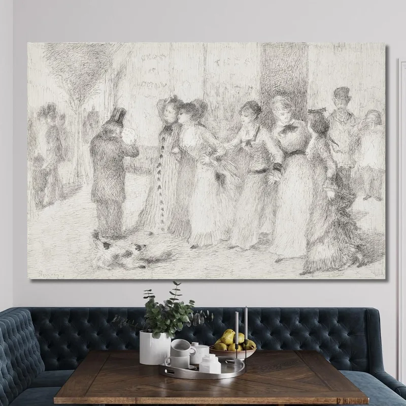 Arbeitertöchter Auf Dem Äußeren Boulevard. Illustration Für Emile Zolas. Pierre-Auguste Renoir