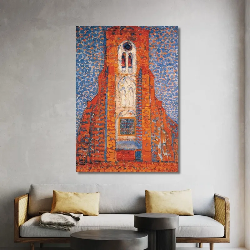 Iglesia Del Sol En Zelanda Fachada De La Iglesia De Zoutelande Piet Mondrian