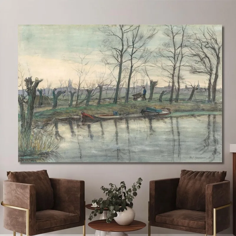 Horizonte De Ámsterdam Visto Desde El Oeste Piet Mondrian