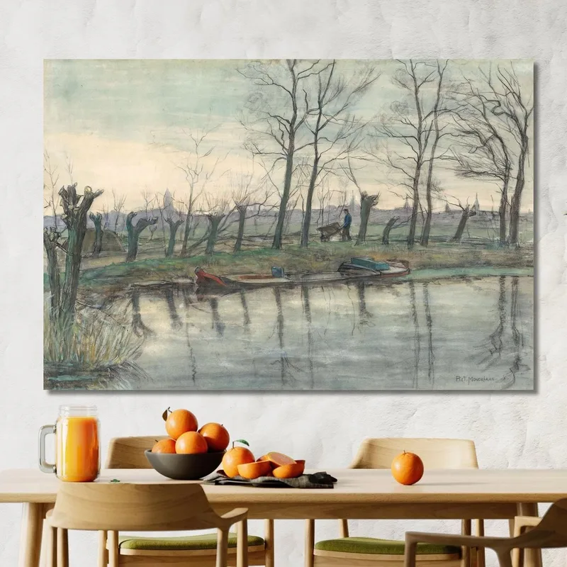 Horizonte De Ámsterdam Visto Desde El Oeste Piet Mondrian