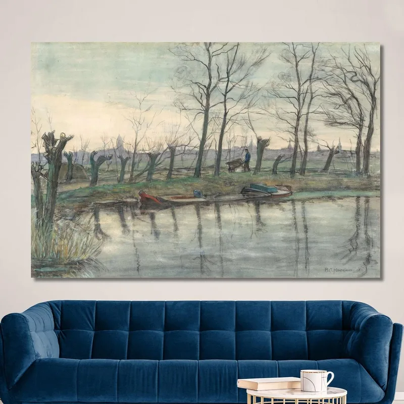 Horizonte De Ámsterdam Visto Desde El Oeste Piet Mondrian