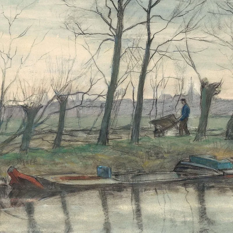 Horizonte De Ámsterdam Visto Desde El Oeste Piet Mondrian