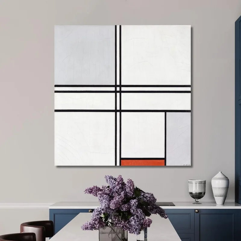 Composition No 1 Gray-Red Piet Mondrian