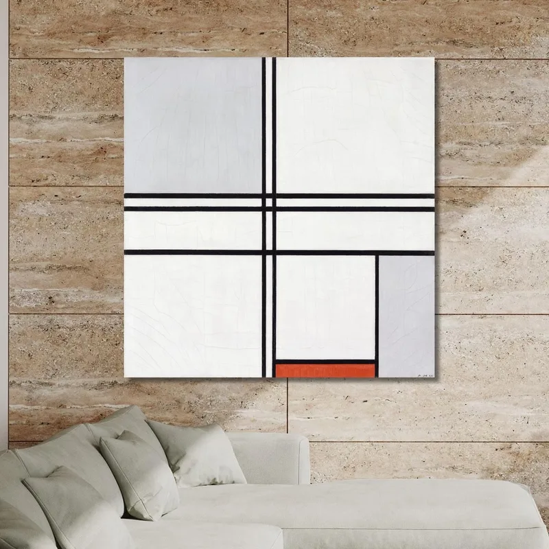 Composition No 1 Gray-Red Piet Mondrian