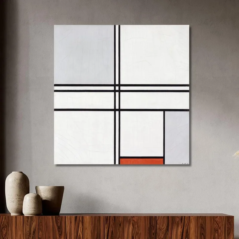 Composition No 1 Gray-Red Piet Mondrian