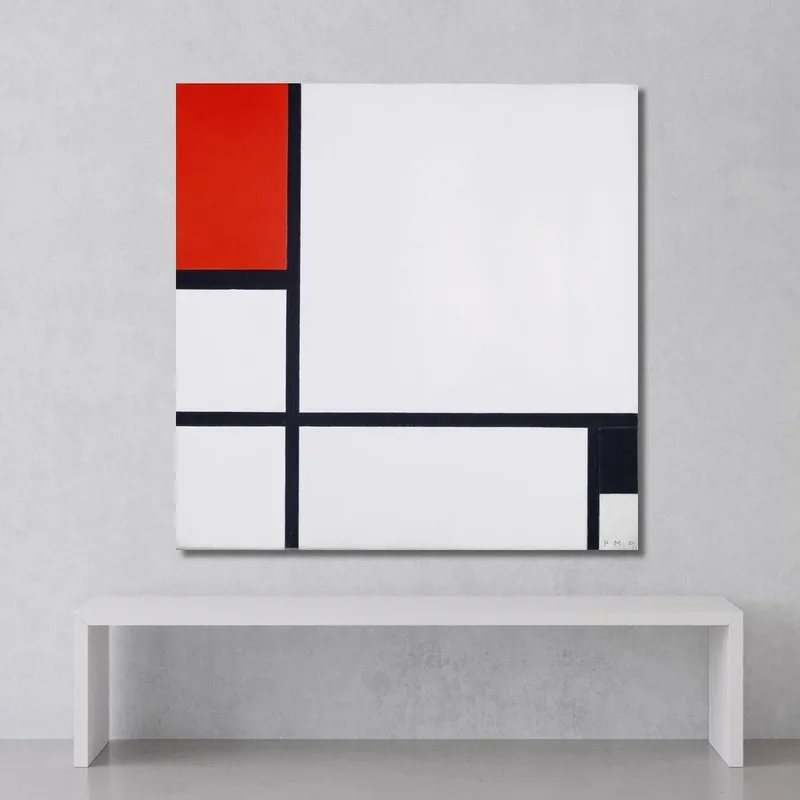 Composizione N. I Con Rosso E Nero Piet Mondrian