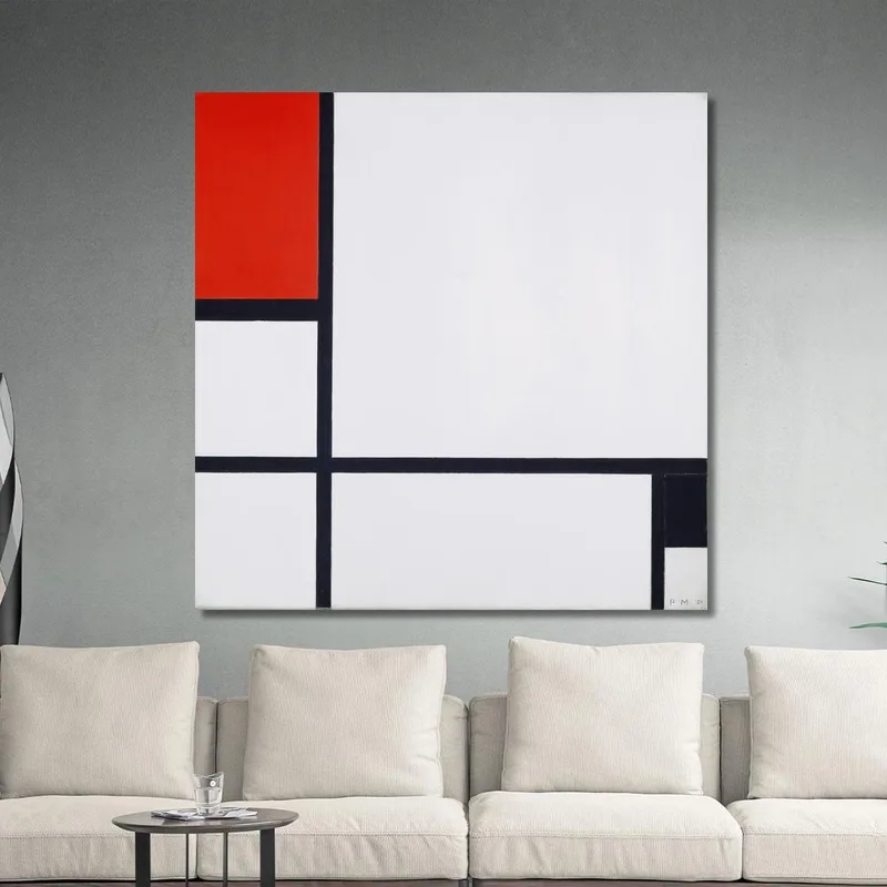 Composizione N. I Con Rosso E Nero Piet Mondrian