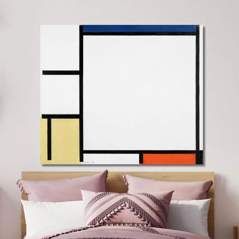 Composición Con Azul Rojo Amarillo Y Negro. Piet Mondrian