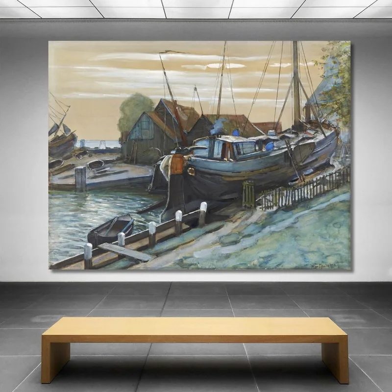 Drydock At Durgerdam Piet Mondrian