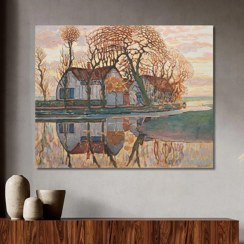 Granja Cerca De Duivendrecht Piet Mondrian