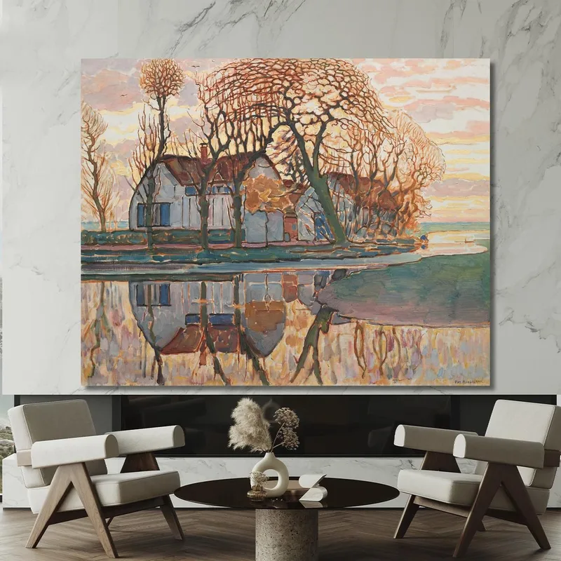 Granja Cerca De Duivendrecht Piet Mondrian